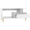 Coffee Table 90x49x45 cm Engineered Wood – White