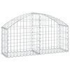 Arched Gabion Basket Galvanised Iron – 100x30x40/60 cm