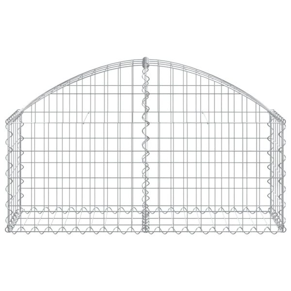 Arched Gabion Basket Galvanised Iron – 100x30x40/60 cm