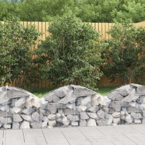 Arched Gabion Basket Galvanised Iron