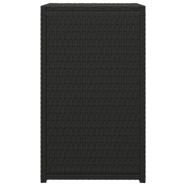 C Table 40x35x60 cm Poly Rattan – Black