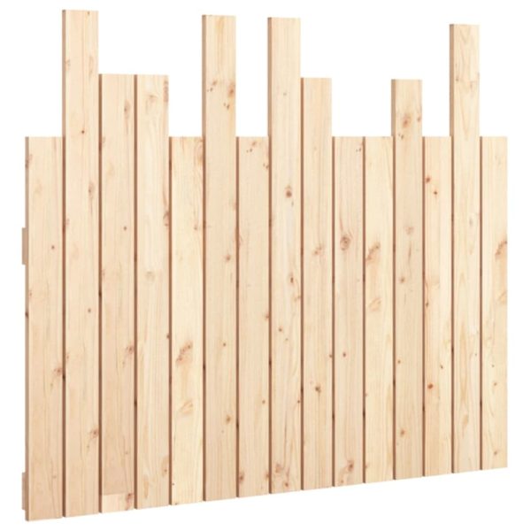 Wall Headboard Solid Wood Pine – 95.5x3x80 cm, Brown