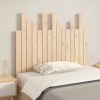 Wall Headboard Solid Wood Pine – 95.5x3x80 cm, Brown