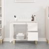 Bathroom Cabinet 65x33x60 cm Engineered Wood – White