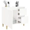 Bathroom Cabinet 65x33x60 cm Engineered Wood – White