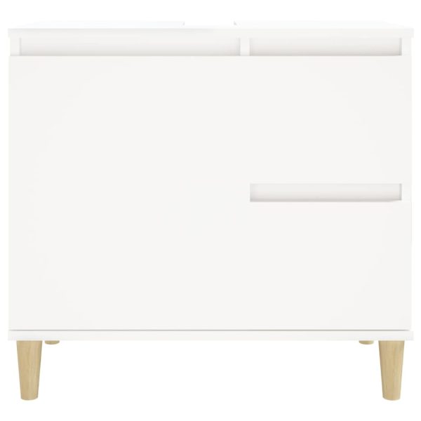 Bathroom Cabinet 65x33x60 cm Engineered Wood – White