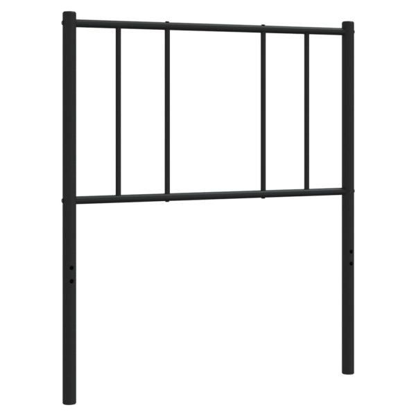 Metal Headboard – 90 cm, Black