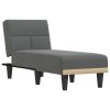 Chaise Longue Dark Grey Fabric