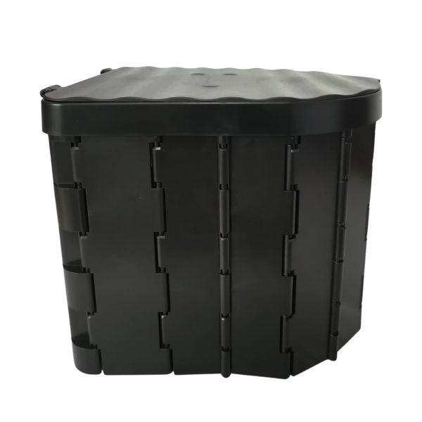 Portable Foldable Potty With Lid (Black)