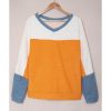 Azura Exchange Colorblock Dolman Sleeves Pullover Top – L