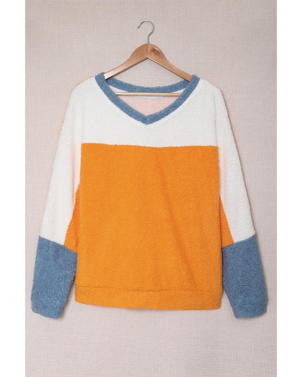 Azura Exchange Colorblock Dolman Sleeves Pullover Top – L