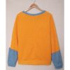 Azura Exchange Colorblock Dolman Sleeves Pullover Top – L