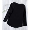 Azura Exchange V Neck Long Sleeve Knit Top – S