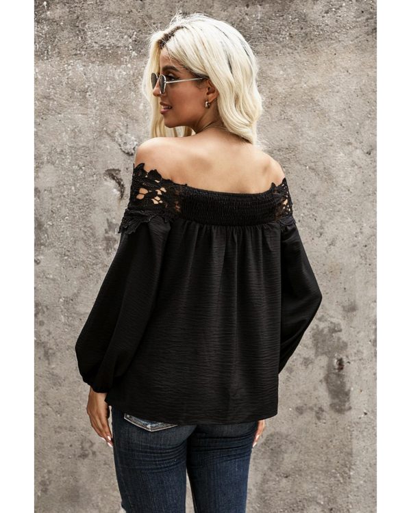 Azura Exchange Lace Off The Shoulder Top – 2XL