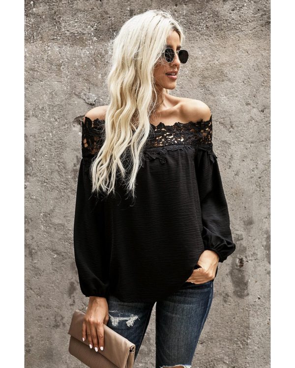 Azura Exchange Lace Off The Shoulder Top – 2XL