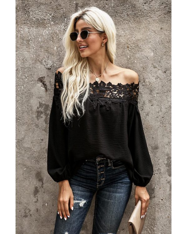 Azura Exchange Lace Off The Shoulder Top – 2XL