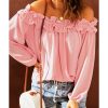 Azura Exchange Ruffled Off Shoulder Blouse with Puff Sleeves – 2XL