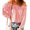 Azura Exchange Ruffled Off Shoulder Blouse with Puff Sleeves – 2XL