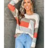 Azura Exchange Ribbed Knit Top with Pocket – 2XL