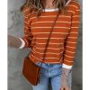 Azura Exchange Color Block Rib Knit Striped Pullover – 2XL