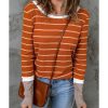 Azura Exchange Color Block Rib Knit Striped Pullover – 2XL