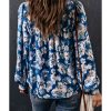 Azura Exchange Floral Print Puffy Sleeve Blouse – L