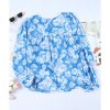 Azura Exchange Floral Print Puffy Sleeve Blouse – L