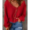 Azura Exchange Distressed Knit Patched Top – 2XL