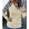 Azura Exchange Striped Cartoon Graphic Raglan Sleeve Blouse – L