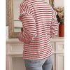 Azura Exchange Ruffled Striped Long Sleeve Top – 2XL