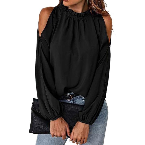 Azura Exchange Bishop Sleeve Blouse – L