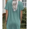 Azura Exchange Side Pockets Short Sleeve Tunic Top – S