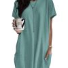 Azura Exchange Side Pockets Short Sleeve Tunic Top – S