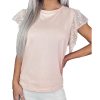 Azura Exchange Sequin Sleeves Crew Neck T-Shirt – L