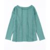 Azura Exchange Waffle Knit Loose Top – L