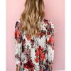 Azura Exchange Retro Floral Long Sleeve Blouse – L