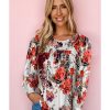 Azura Exchange Retro Floral Long Sleeve Blouse – L