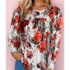 Azura Exchange Retro Floral Long Sleeve Blouse – L