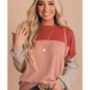 Azura Exchange Long Sleeve Ribbed Loose Top – L