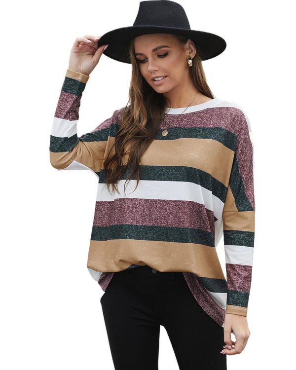 Azura Exchange Colorful Stripe Tunic Top – L