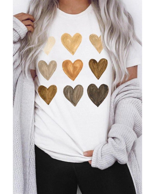 Azura Exchange Kind Heart Print T-shirt – L