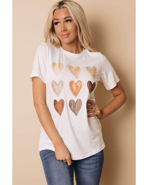 Azura Exchange Kind Heart Print T-shirt – L