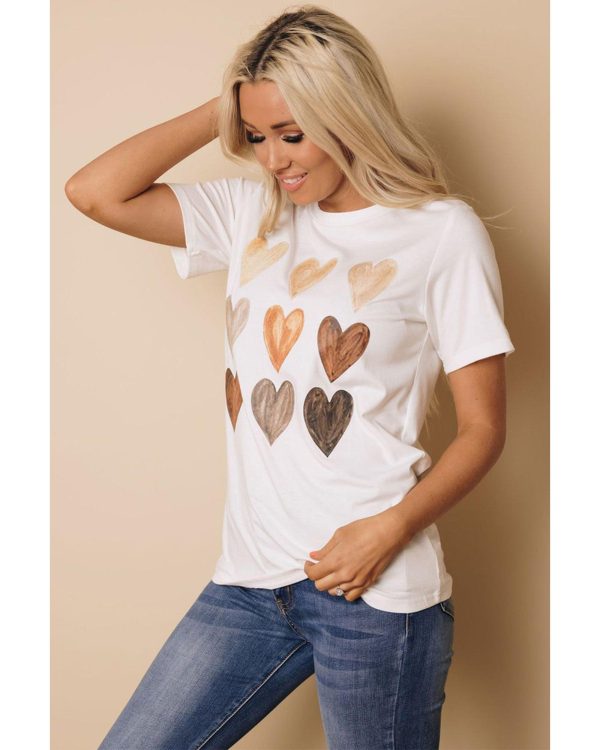 Azura Exchange Kind Heart Print T-shirt – L