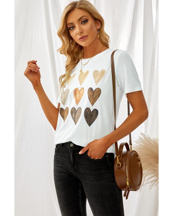 Azura Exchange Kind Heart Print T-shirt – L