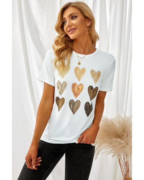 Azura Exchange Kind Heart Print T-shirt – L