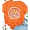 Azura Exchange Graphic Print Crewneck T-Shirt – Be The Sunshine – S