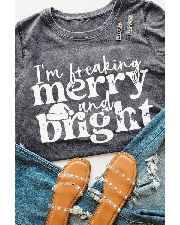 Azura Exchange Freaking Merry And Bright Graphic T-Shirt – 2XL