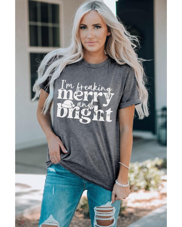 Azura Exchange Freaking Merry And Bright Graphic T-Shirt – 2XL