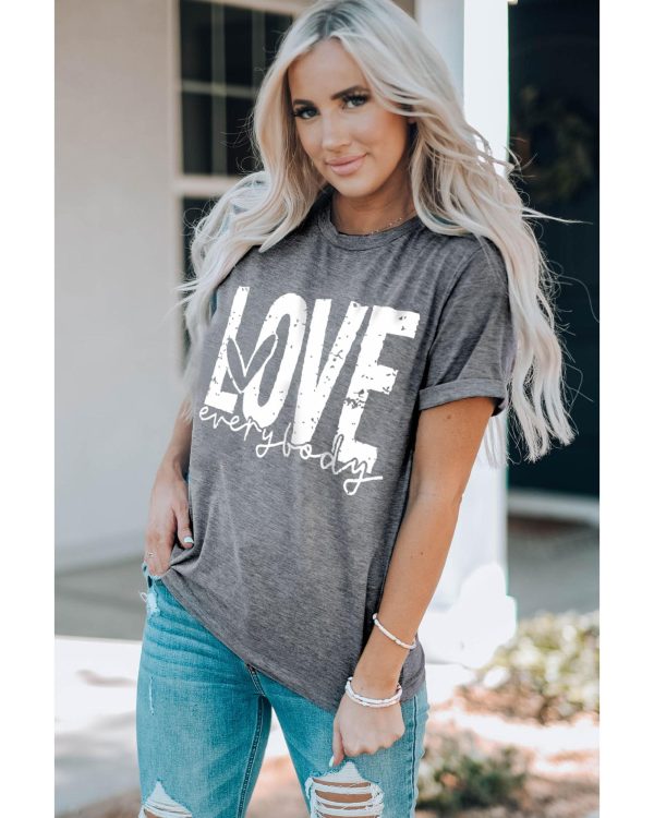 Azura Exchange LOVE everybody Graphic T-shirt – 2XL