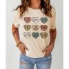 Azura Exchange Heart Shaped Letters Print Crewneck Graphic Tee – 2XL